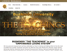 Tablet Screenshot of bushindo.com